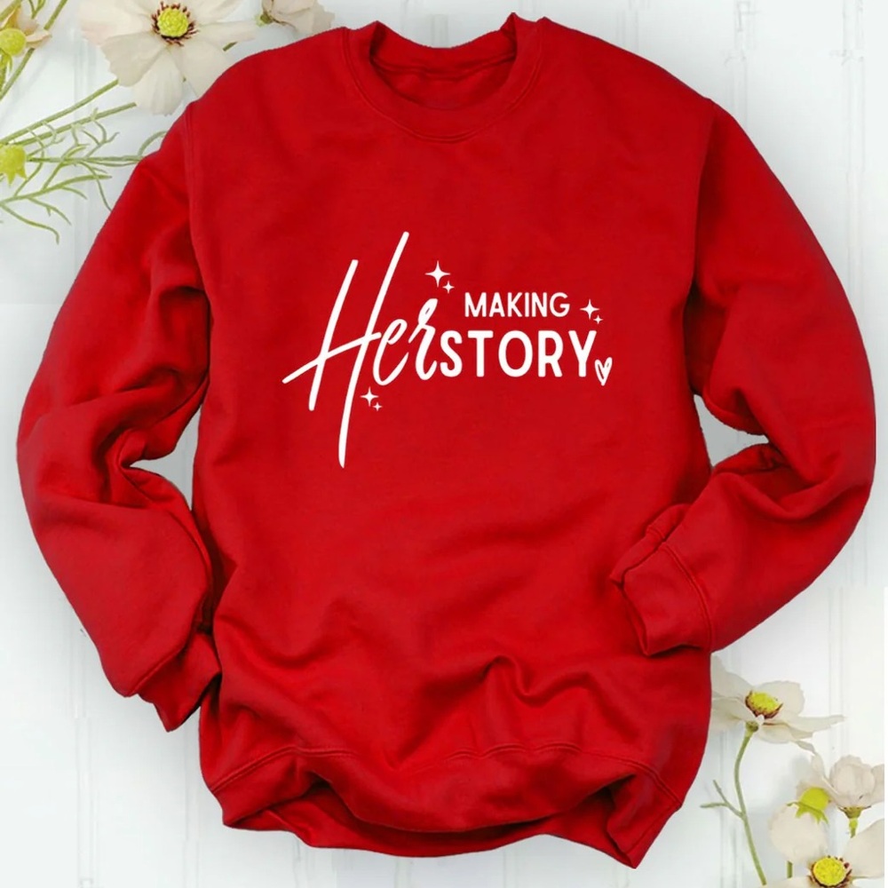Making HerStory sweathshirt (red)